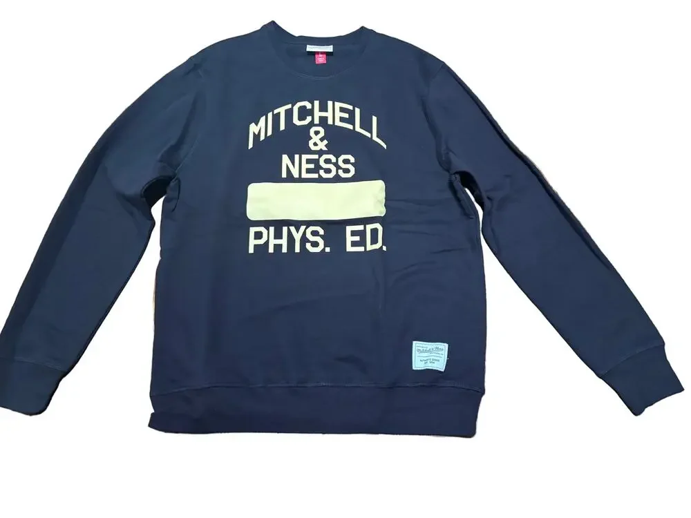 Mitchell & Ness Branded Sports Physical Ed Sweat Sweater Men’s Large L New NWOT